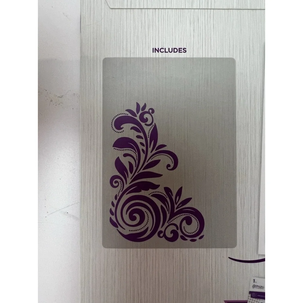 Gemini Crafter's Companion Elegant Swirls Embossing Folder 5